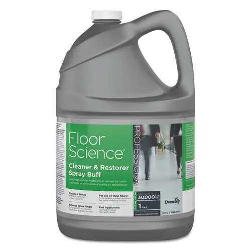 Floor Science Cleaner-Restorer Spray Buff, Citrus Scent, 1 Gal Bottle, 4-Carton 1