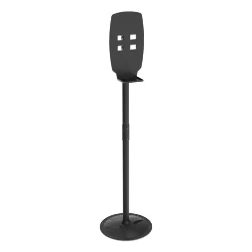 Floor Stand For Sanitizer Dispensers, Height Adjustable From 50" To 60", Black 1