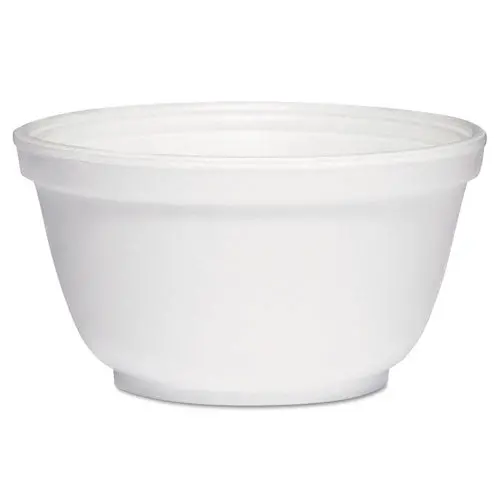Foam Bowls, 10 Ounces, White, Round 1