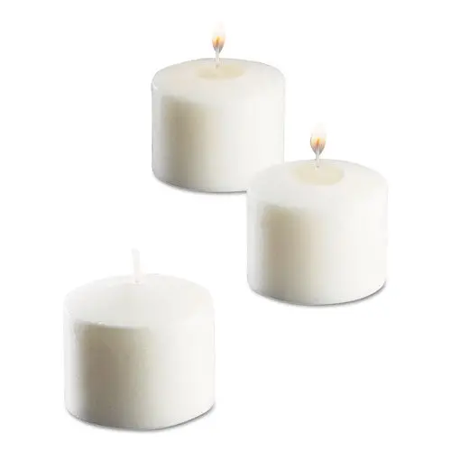 Food Warmer Votive Candles, 10 Hour Burn, 1.46"D X 1.33'H, White, 288-Carton 1