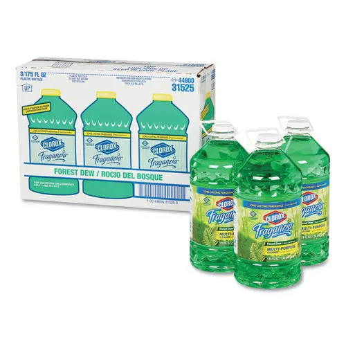 Fraganzia Multi-Purpose Cleaner, Forest Dew Scent, 175 Oz Bottle, 3-Carton 1