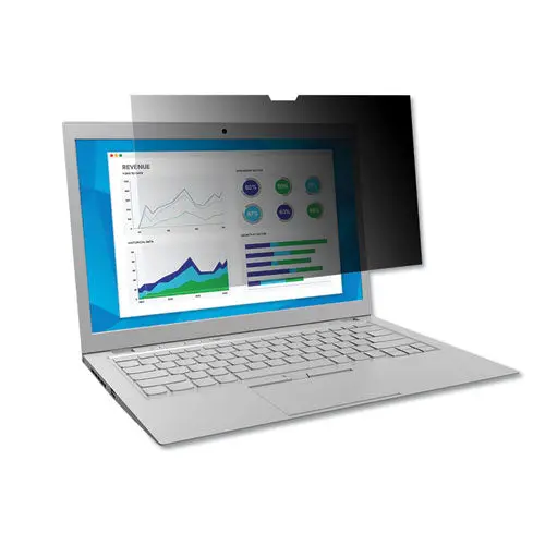Frameless Blackout Privacy Filter For 13.3" Widescreen Laptop, 16:9 Aspect Ratio 1