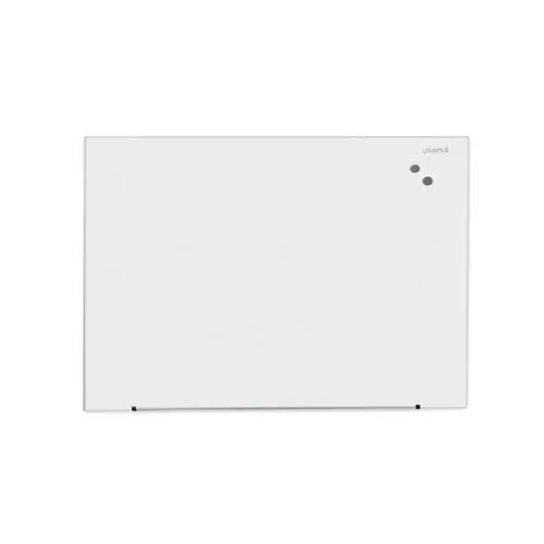 Frameless Magnetic Glass Marker Board, 48" X 36", White 1