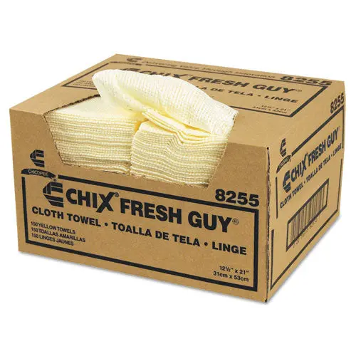 Fresh Guy Towels, 13 1-2 X 13 1-2, Yellow, 150-Carton 1