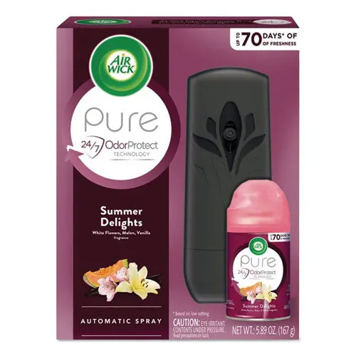 Freshmatic Life Scents Starter Kit, Summer Delights, 5.89 Oz Aerosol, 4-Carton 1