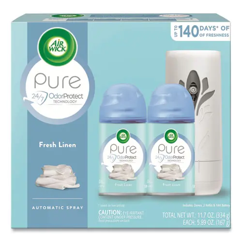 Freshmatic Ultra Automatic Pure Starter Kit, 3.19 X 8.44 X 7.75, White-Gray, Tropical Flowers, 4-Carton 1