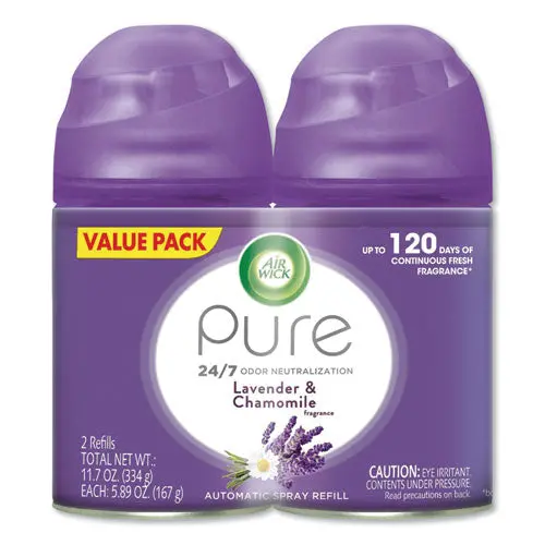 Freshmatic Ultra Spray Refill, Lavender-Chamomile, Aerosol, 5.89Oz, 2-Pack, 3 Packs-Carton 1