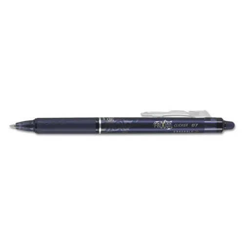 Frixion Clicker Erasable Retractable Gel Pen, Fine 0.7 Mm, Navy Ink, Navy Barrel 1