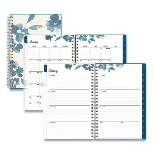 Frosted Weekly-Monthly Planner, 8 X 5, Bakah Blue, 2022 1