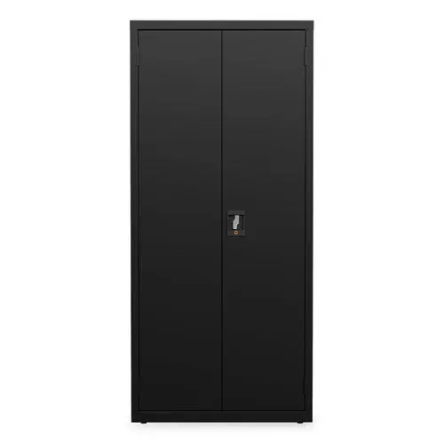 Fully Assembled Storage Cabinets, 3 Shelves, 30" X 15" X 66", Black 1