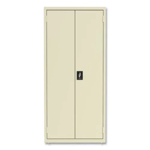 Fully Assembled Storage Cabinets, 3 Shelves, 30" X 15" X 66", Putty 1