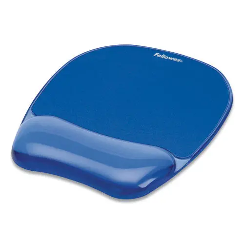 Gel Crystals Mouse Pad With Wrist Rest, 7.87" X 9.18", Blue 1
