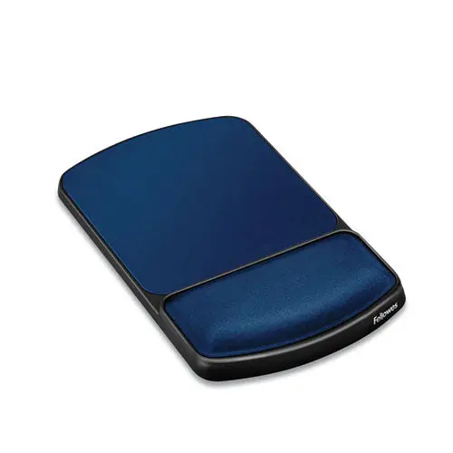 Gel Mouse Pad With Wrist Rest, 6.25" X 10.12", Black-Sapphire 1