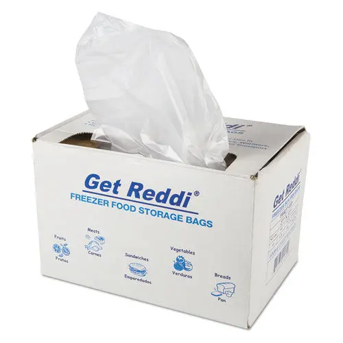 Get Reddi Freezer Food Storage Bags, 0.5 Mil, 27" X 37", Natural, 200-Carton 1