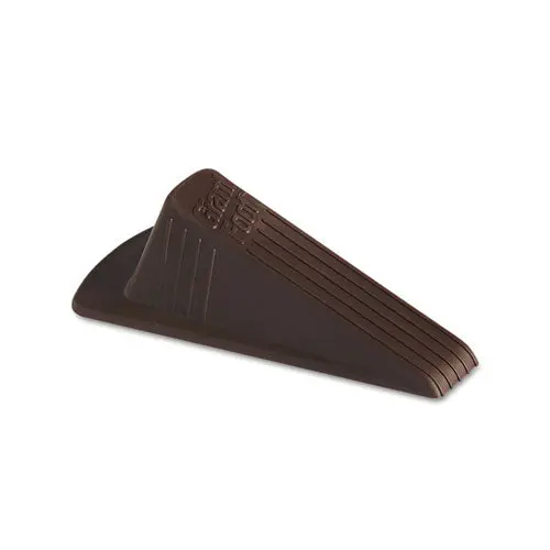 Giant Foot Doorstop, No-Slip Rubber Wedge, 3.5W X 6.75D X 2H, Brown, 2-Pack 1