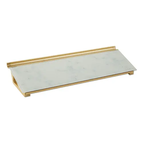 Glass Dry Erase Desktop Computer Pad, 18 X 6, Marble 1