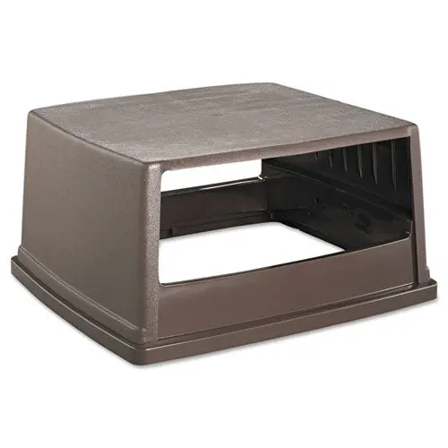 Glutton Receptacle, Hooded Top Without Door, Rectangular, 23W X 26.63D X 13H, Brown 1