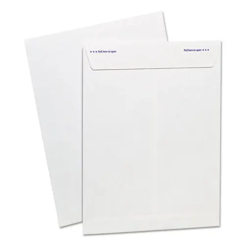 Gold Fibre Fastrip Release And Seal White Catalog Envelope, #10 1-2, Cheese Blade Flap, 9 X 12, White, 100-Box 1