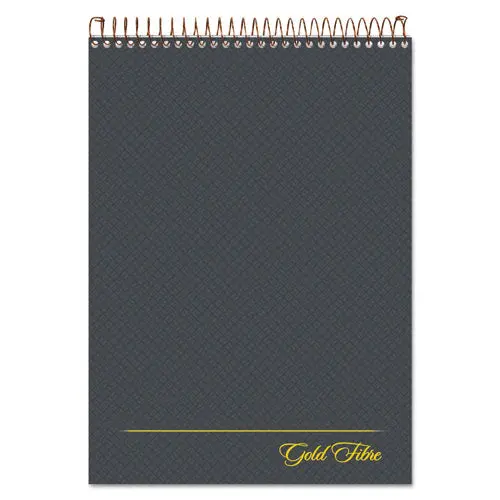 Gold Fibre Wirebound Writing Pad W- Cover, 1 Subject, Project Notes, Gray Cover, 8.5 X 11.75, 70 Sheets 1