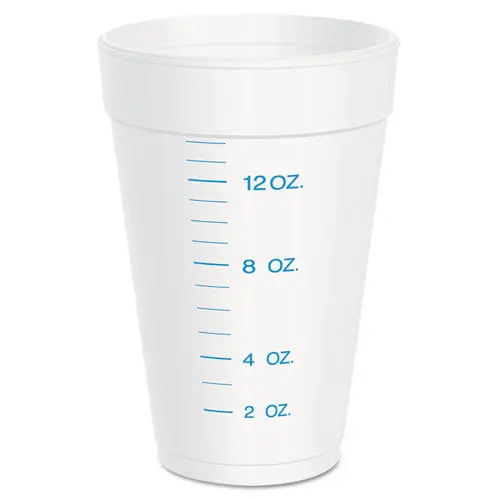 Graduated Foam Cup, 16 Ounces, 25 Per Pack, 40 Packs-Carton 1