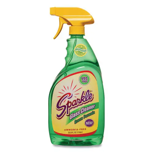 Green Formula Glass Cleaner, 33.8 Oz Bottle, 12-Carton 1