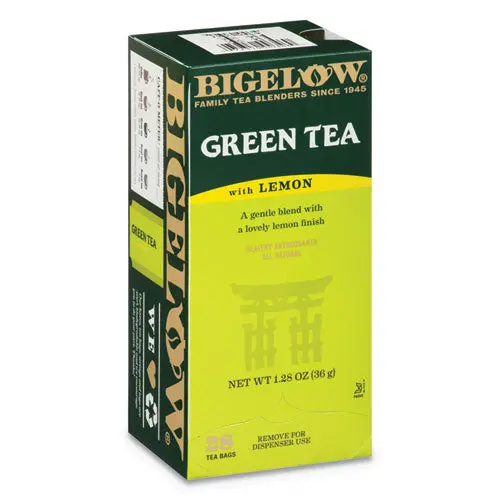 Green Tea With Lemon, Lemon, 0.34 Lbs, 28-Box 1