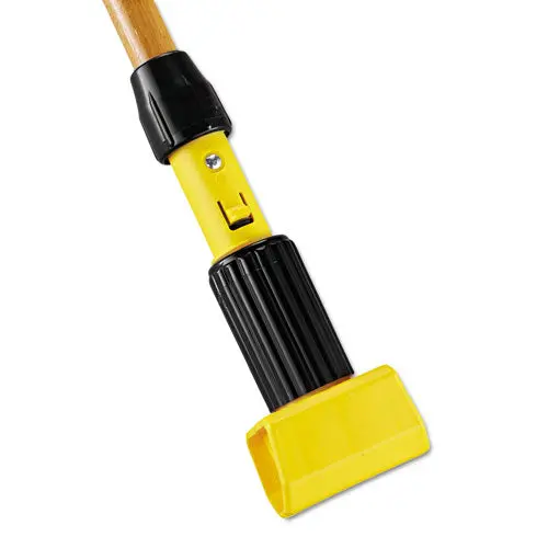 Gripper Hardwood Mop Handle, 1 1-8 Dia X 60, Natural-Yellow 1