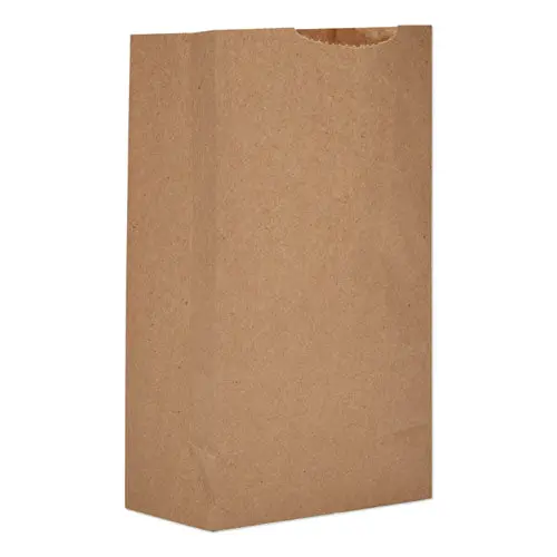 Grocery Paper Bags, 30 Lbs Capacity, #3, 4.75"W X 2.94"D X 8.56"H, Kraft, 500 Bags 1