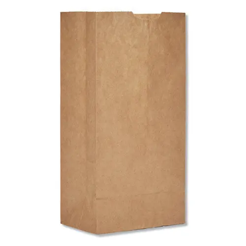 Grocery Paper Bags, 30 Lbs Capacity, #4, 5"W X 3.33"D X 9.75"H, Kraft, 500 Bags 1