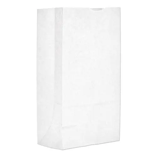 Grocery Paper Bags, 40 Lbs Capacity, #12, 7.06"W X 4.5"D X 13.75"H, White, 500 Bags 1