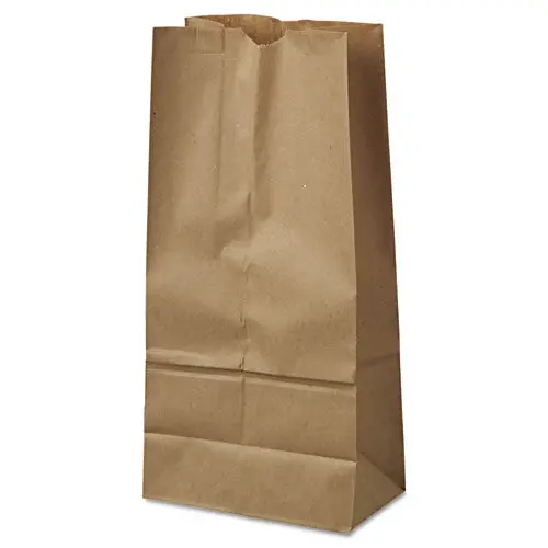 Grocery Paper Bags, 40 Lbs Capacity, #16, 7.75"W X 4.81"D X 16"H, Kraft, 500 Bags 1