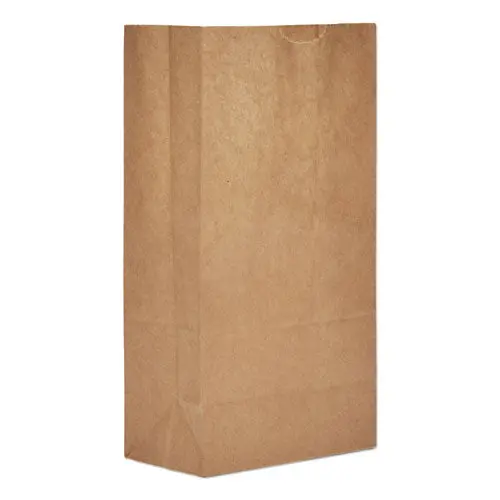 Grocery Paper Bags, 50 Lbs Capacity, #5, 5.25"W X 3.44"D X 10.94"H, Kraft, 500 Bags 1