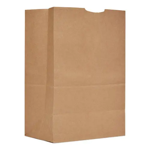Grocery Paper Bags, 52 Lbs Capacity, 1-6 Bbl, 12"W X 7"D X 17"H, Kraft, 500 Bags 1