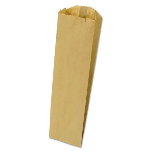 Grocery Pint-Sized Paper Bags For Liquor Takeout, 35 Lbs Capacity, Pint, 3.75"W X 2.25"D X 11.25"H, Kraft, 500 Bags 1