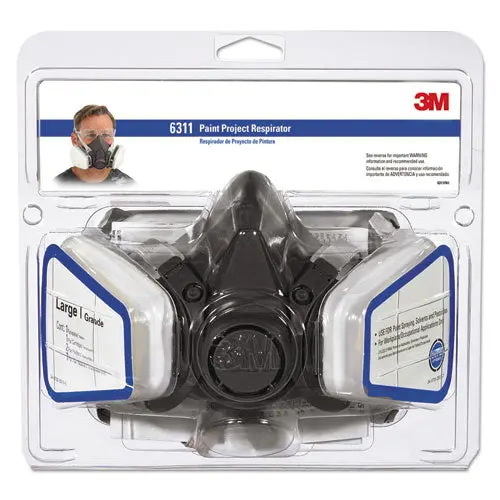 Half Facepiece Paint Spray-Pesticide Respirator, Large 1