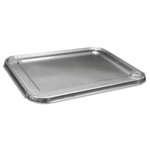 Half Size Aluminum Steam Table Pan Lid, Deep, 100-Carton 1