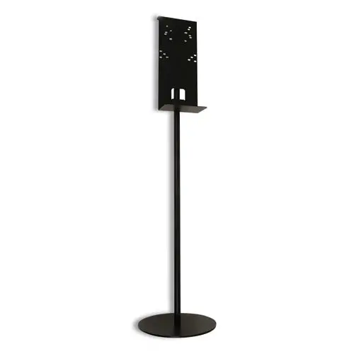 Hand Sanitizer Stand, 12" Dia X 48" H, Black 1