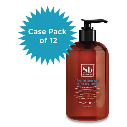 Hand Soap, Sea Minerals And Blue Iris, 12 Oz, 12-Carton 1