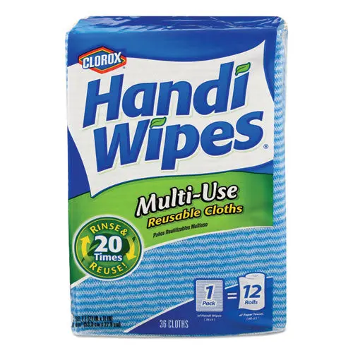 Handi Wipes, 21 X 11, Blue, 36 Wipes-Pack, 4 Packs-Carton 1