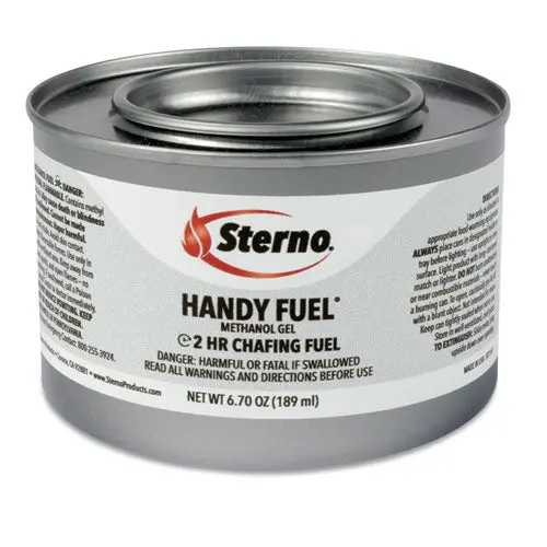Handy Fuel Methanol Gel Chafing Fuel, 6.7 Oz, Two-Hour Burn, 72-Carton 1
