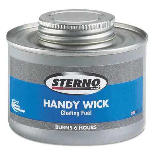 Handy Wick Chafing Fuel, Can, Methanol, Six-Hour Burn, 24-Carton 1