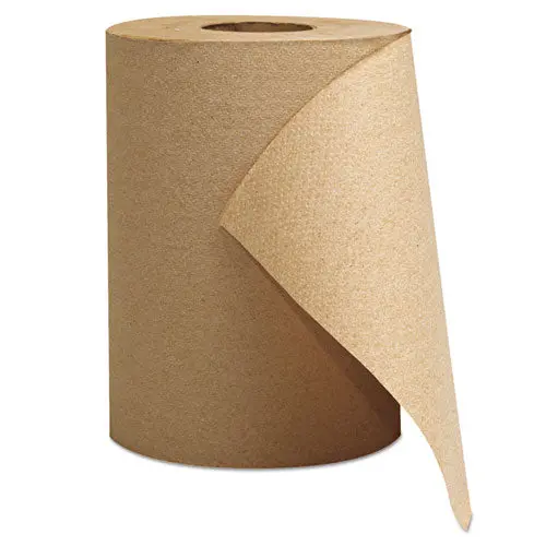 Hardwound Roll Towels, 1-Ply, Brown, 8" X 300 Ft, 12 Rolls-Carton 1