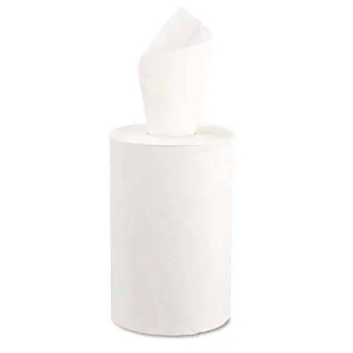 Hardwound Roll Towels, 8 X 350 Ft, White, 12 Rolls-Carton 1