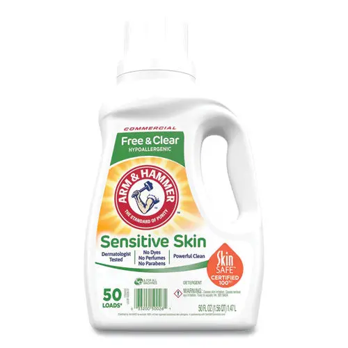 He Compatible Liquid Detergent, Unscented, 50 Loads, 50 Oz Bottle, 8/Carton 1
