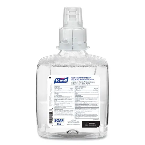Healthcare Healthy Soap 0.5% Pcmx Antimicrobial Foam, For Cs4 Dispensers, Fragrance-Free, 1,250 Ml, 4-Carton 1