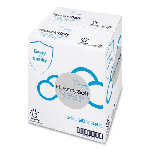 Heavenly Soft® Facial Tissue, 2-Ply, 7.5 X 7.9, White, 90-Pack, 48 Packs-Carton 1