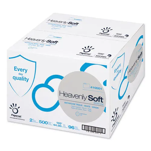 Heavenly Soft Toilet Tissue, Septic Safe, 2-Ply, White. 4.1" X 146 Ft, 500 Sheets-Roll, 96 Rolls-Carton 1