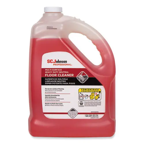 Heavy Duty Neutral Floor Cleaner, Fresh Scent, 1 Gal Bottle, 4-Carton 1