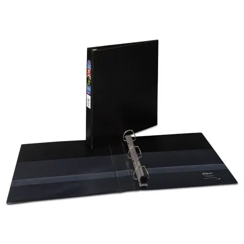 Heavy-Duty Non-View Binder With Durahinge And One Touch Ezd Rings, 3 Rings, 1" Capacity, 11 X 8.5, Black 1