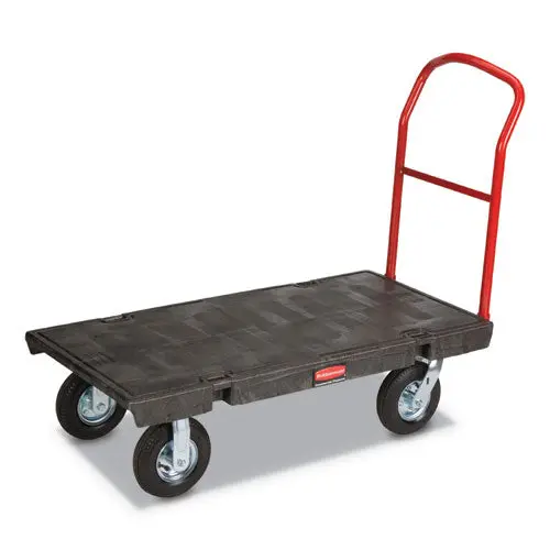 Heavy-Duty Platform Truck Cart, 1,200 Lb Capacity, 24 X 48 Platform, Black 1